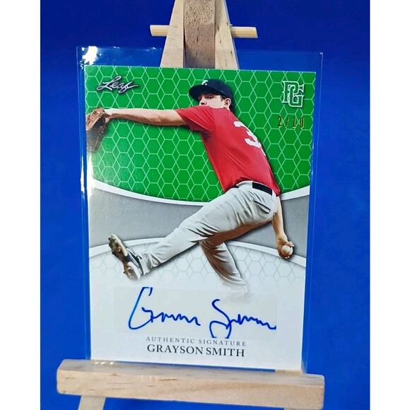 2022 Leaf Perfect Game Nat Showcase - Autograph Grayson Smith #BA-GS1 SSP 02/10 - Picture 1 of 6